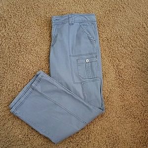 Gray cargo utility pants